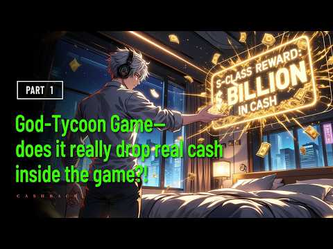 God-Tycoon Game—does it really drop real cash inside the game?!