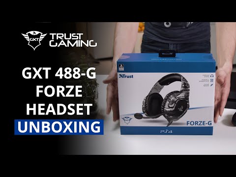 Žaidimų ausinės Trust GXT 488 Forze-G PS4 Ausinės Žaidimams PlayStation® official licensed product, Pilkos, 23531 video