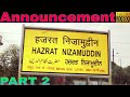 announcement at hazrat nizamuddin railway station nzm part 2