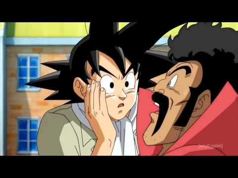 Goku receives a "Satan Punch" from Mr. Satan! - Super Dub