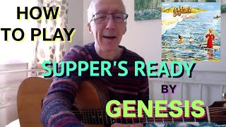 Genesis - Supper's Ready ( acoustic guitar lesson), part 1