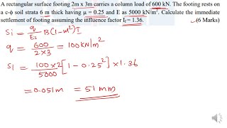 IMMEDIATE SETTLEMENT(ELASTIC SETTLEMENT)