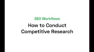 Searchmetrics Suite video