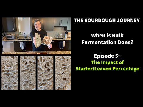 When is Bulk Fermentation Done?: Episode 5 - “Impact of Starter/Leaven Percentages”