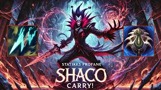 Statikks Profane Assassin Shaco - S15 Dia Ranked [League of Legends] Full Gameplay - Infernal Shaco