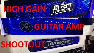 Video thumbnail for High Gain Amp Shootout: Jet City HDM vs. Diamond Phantom vs. Peavey 6505+ by Luke Kramer