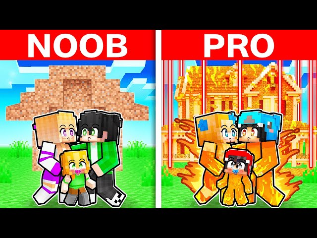 Having a NOOB vs PRO ELEMENTAL Family In Minecraft! SDDEFAULT Thumbnail