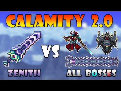 Zenith vs All Master Malice Bosses - Terraria Calamity Mod 1.4 Update