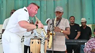 U.S. Naval Forces Europe Africa Band performs in Djibouti as part of Cutlass Express 2023