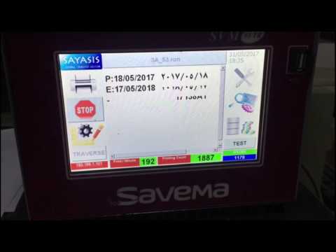 Astropack tarafından Dubai pazarında kurulmuş SVM TR53 traverse yazıcı