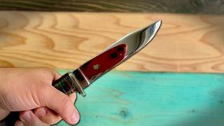 【DIY】100年前の米軍ナイフを鏡面磨き！アウトドアナイフにしてみた結果…
