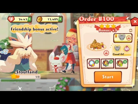 Pokemon Cafe Mix previous final level on initial release (level 100) and unlocking Master's Cafe