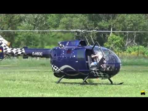 MBB Bo105 "D-HBOC" Heli display at Siegerland Flughafen 2018