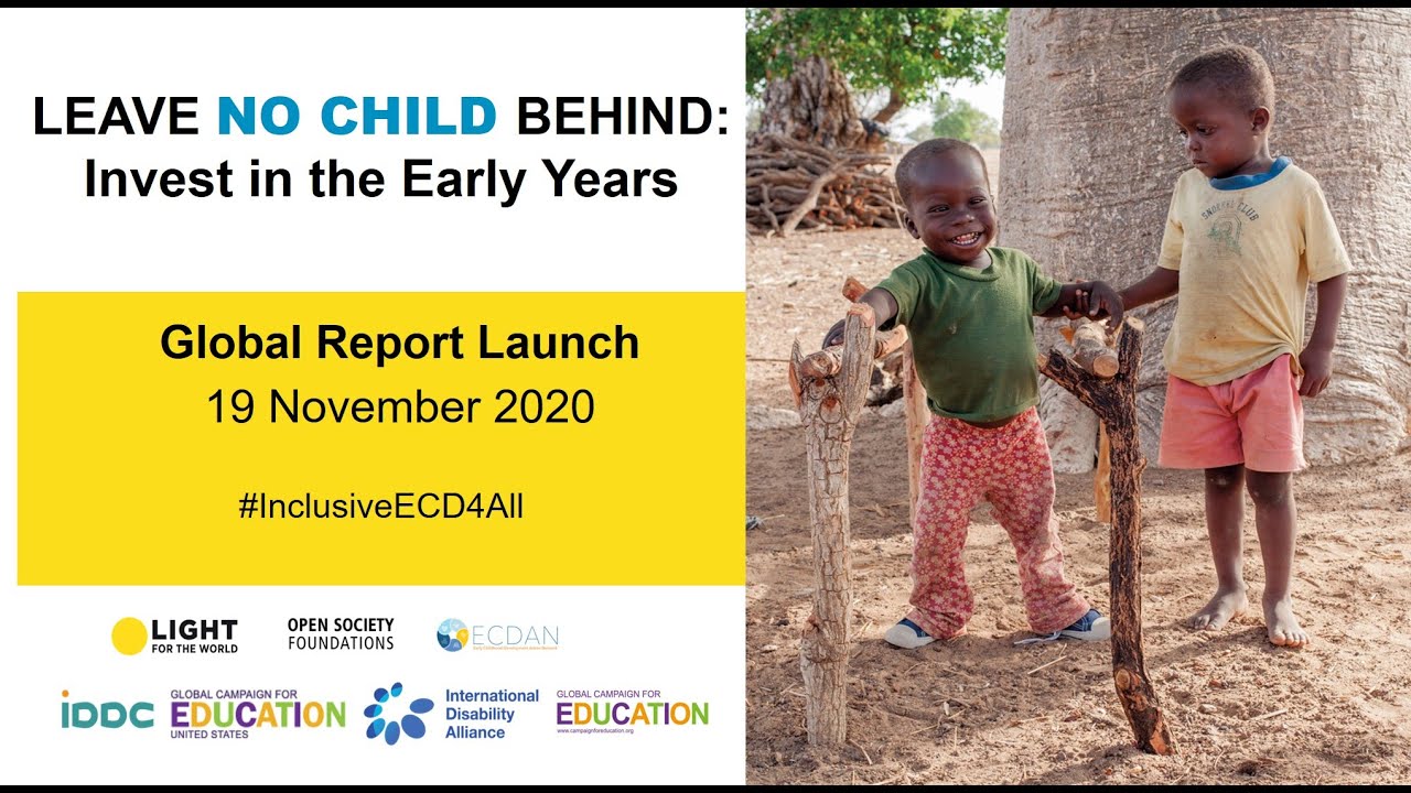 Online launch event — Leave No Child Behind: Invest in the Early Years Report