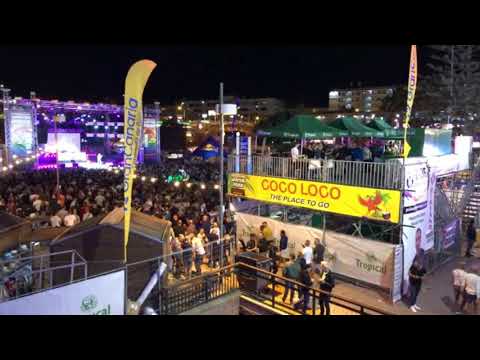 Grancanaria.live | Winterpride 2019; Yumbo centrum at night.