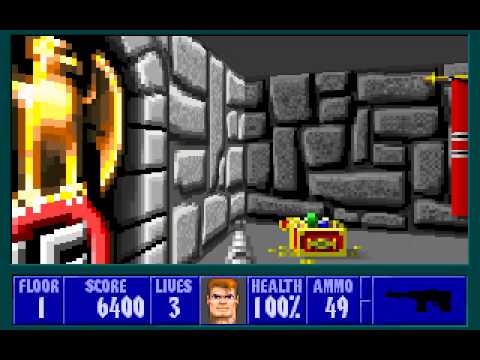 wolfenstein 3d pc level 1