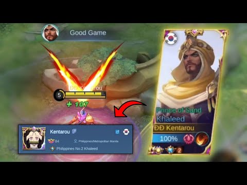 TOP 2 PH KHALEED FULL GAMEPLAY | SOLO RANK GAMEPLAY | Khaleed best build | MLBB