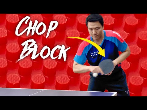 How to Super CHOP BLOCK with Long Pimples