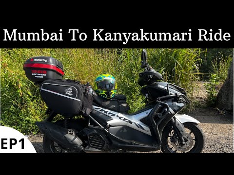 Mumbai To Kanyakumari 3500 KMS South India Ride Begins | EP-01 Mumbai To Karwar | Yamaha Aerox 155