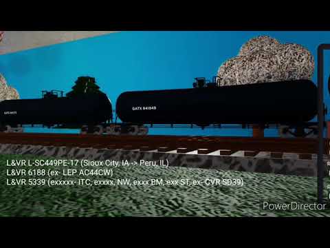 L&VR L-SC449PE-17 flies by a MTRR owned crossing in Neponset, IL