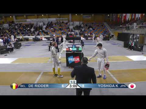 2022 158 T32 08 M S Individual Orleans FRA GP YELLOW YOSHIDA JPN vs DE RIDDER BEL