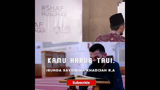 Download lagu Khadijah binti Khuwailid: NAMA ibu Kandung sayyidina KHADIJAH R.A - Ustadz Adi Hidayat mp3 Download lagu Khadijah binti Khuwailid: NAMA ibu Kandung sayyidina KHADIJAH R.A - Ustadz Adi Hidayat mp3