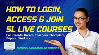 How to login to SL Online Learning Portal & join live an full Courses I Sunrise Learning Courses