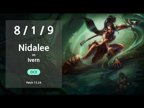 Nidalee Jungle vs Ivern - OCE Challenger Patch 13.24