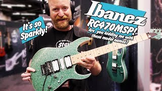 Video thumbnail for Ibanez Rg470MSP - Turquoise SPARKLE & mother of TOILET SEAT binding!  👀❤️👌❤️💥❤️ $450! by 60 Cycle Hum