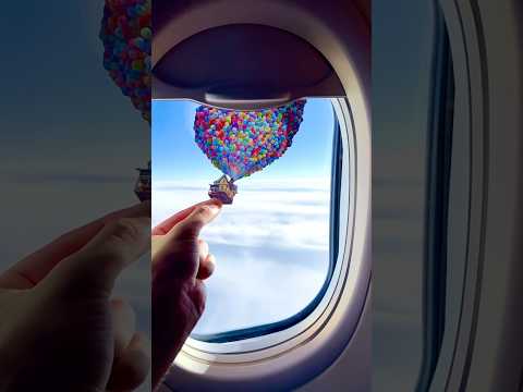 POV: you see this outside your window ✈️ #up #disney #pixar