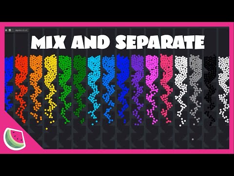 Mix and Separate - Marble Race in Algodoo