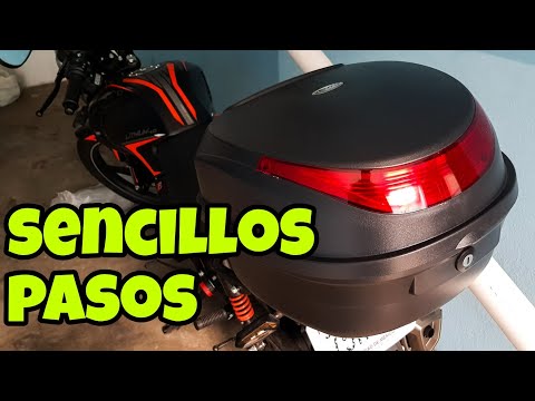 HOW TO INSTALL A VENTO MOTORCYCLE TRUNK - Unboxing Net