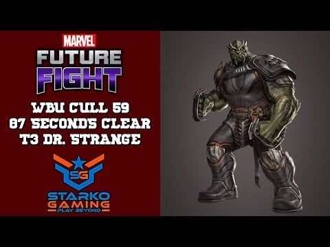 WBU CULL 59 DESTROYED IN 87 SECONDS BY DOCTOR STRANGE! RANK 18 IN THE WORLD!!! | MARVEL FUTURE FIGHT