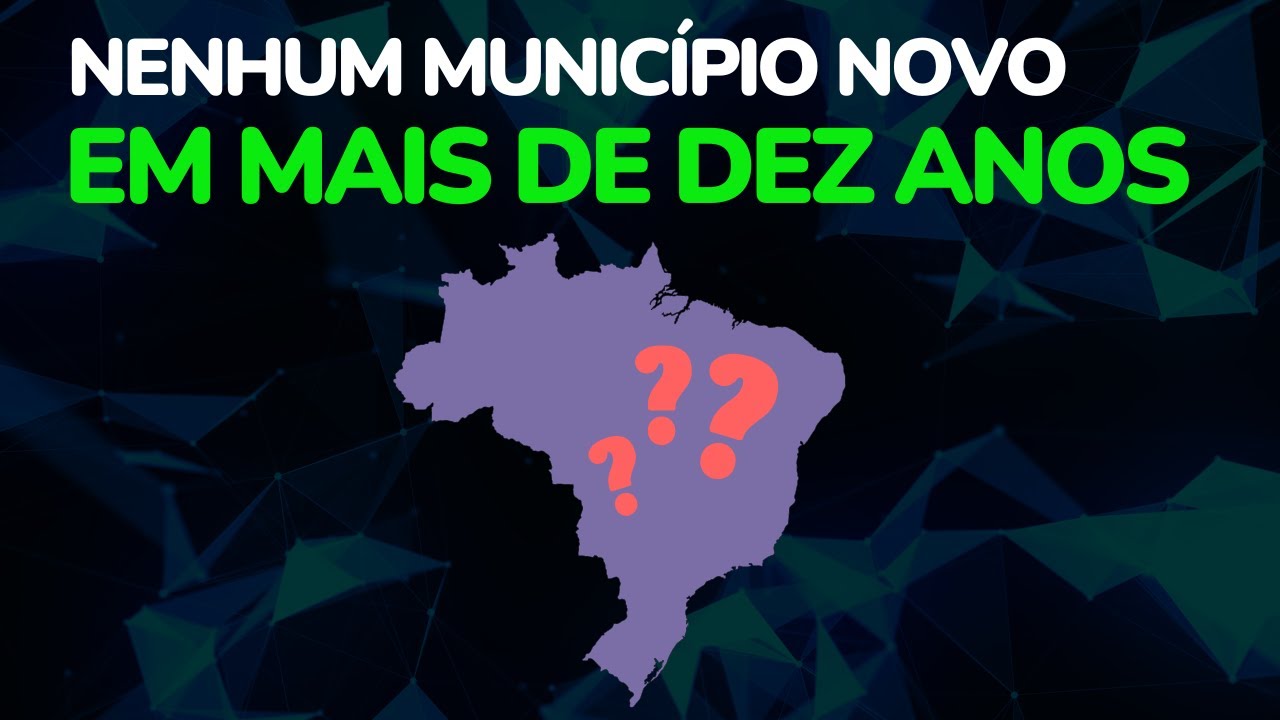Por que o Brasil não tem novos municípios?