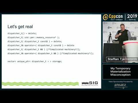 My Temporary Materialization Misconception - Steffan Tjernstrom - CppCon 2019