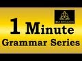 1 Minute Grammar Series by BM English | Online ...