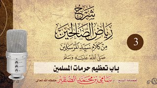 صورة شرح رياض الصالحين ( باب تعظيم حرمات المسلمين ) 3