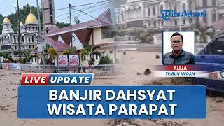 Wisata Parapat Sumut Mendadak Jadi Lautan Lumpur, Air Bah Meluncur dari Bukit, Hantam Pusat Kota!