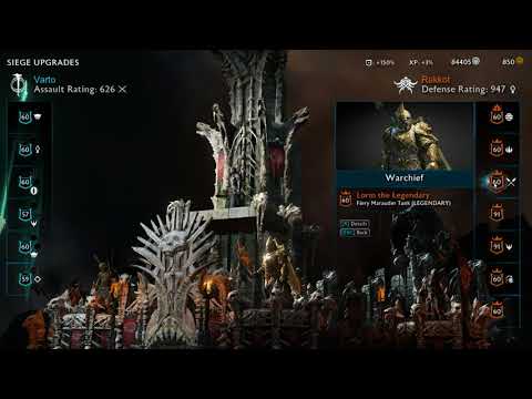 Shadow of War   Level 91 Warchiefs