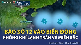 Weather forecast for the evening of October 17: Storm No. 12 enters the East Sea, cold air flows ...