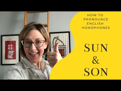 How to Pronounce SON & SUN - American English Homophone Pronunciation Lesson