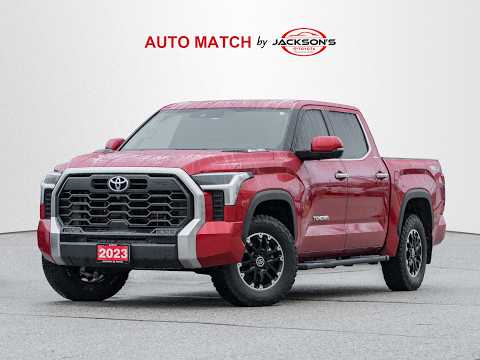 2023 Toyota Tundra 4x4 Crewmax Limited Hybrid in Red for sale at Jackson's Toyota in Barrie, ON