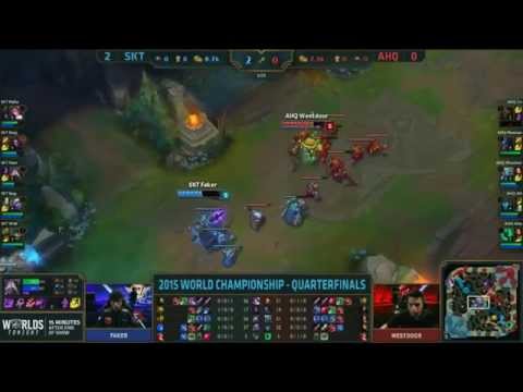 AHQ Westdoor - INSANE 1v1 SOLO KILL ON FAKER! (SKT vs AHQ Game 3 Highlight)
