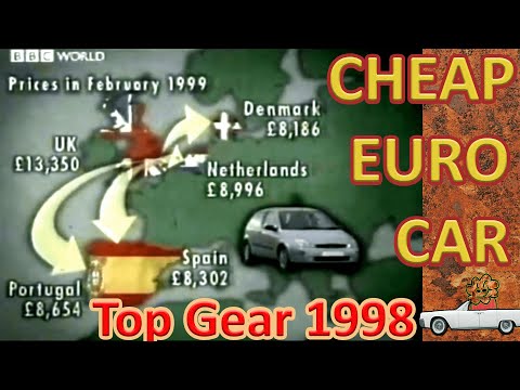 Cheaper NEW Right-hand Cars in Europe with Quentin Willson - Top Gear 1999