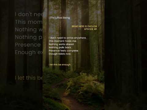 Nothing needs to change 🤍  Being here is complete  #presentmoment #liftedbeing #englishquotes #quote