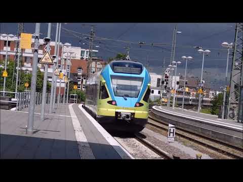 Regionalzüge in MÜNSTER HBF (mit FLIRT3, eurobahn, national express)