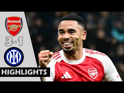 Arsenal vs Inter Milan | Highlights & Goals - Gabriel Jesus ▶ UEFA Champions League 2026
