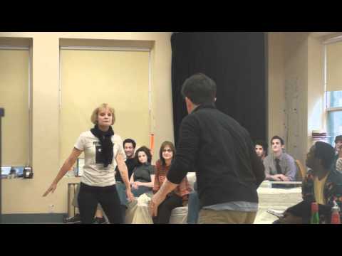 Stephen Colbert in rehearsal for Sondheim's "Company"