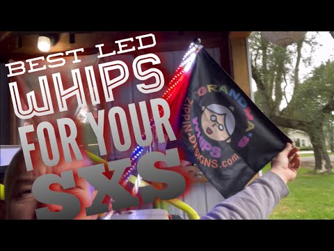 Grandma's Whips Review SXS Whip | Led Whip Lights | best budget led light whips