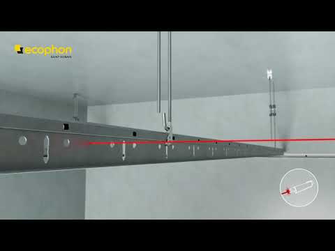 Ecophon Focus™ Ds Space bar installation